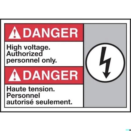 Accuform BILINGUAL ANSI DANGER SAFETY SIGN HIGH MAFC173XP